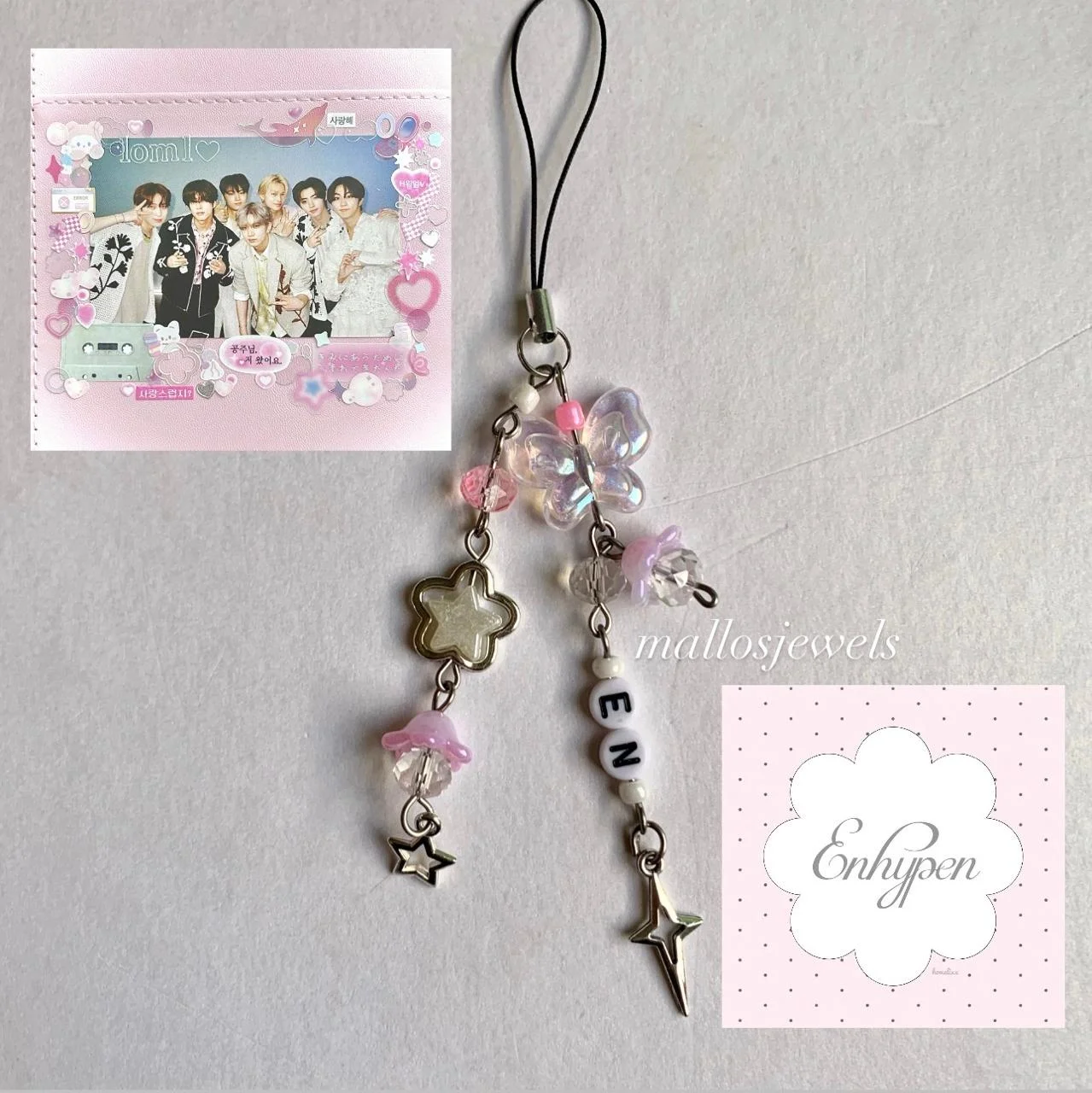 Enhypen Pink Phone Charm